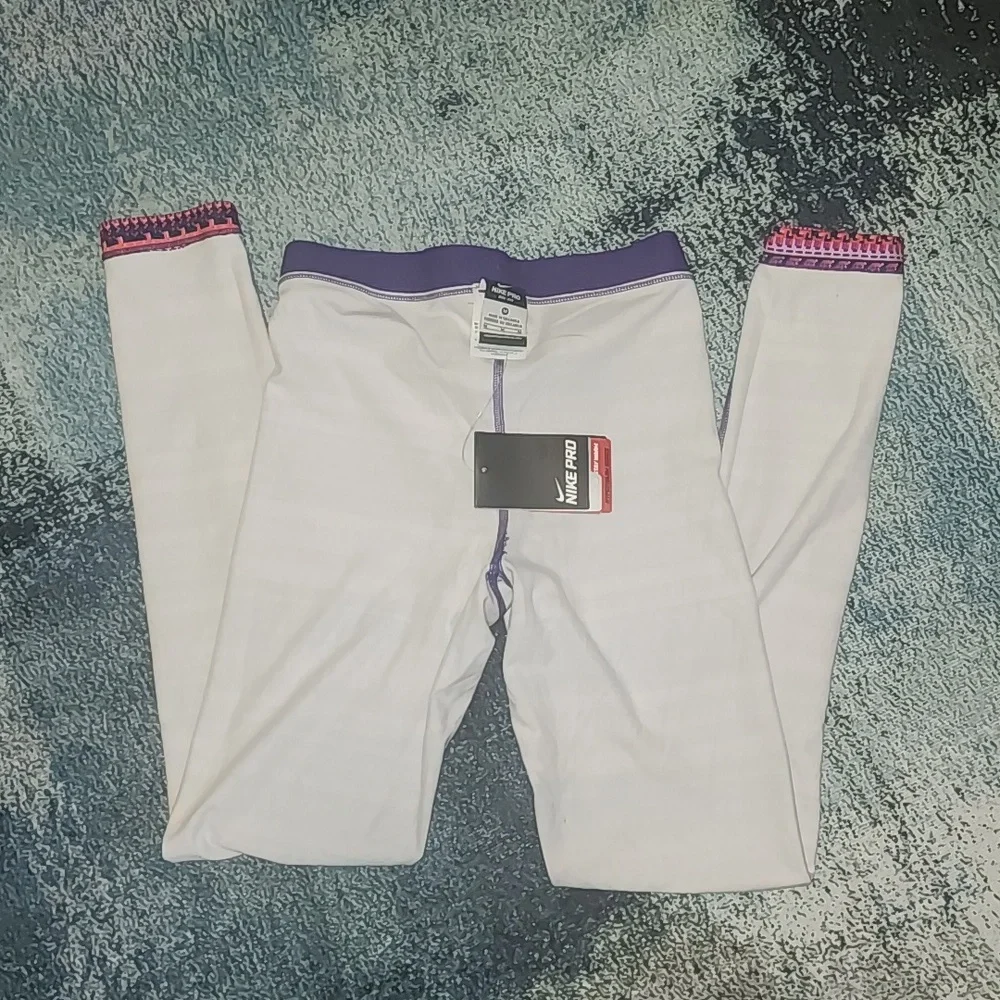 Nike Pro Dri-Fit Stay Warm  Multi-Color Leggings - M / Medium - Picture 5 of 7